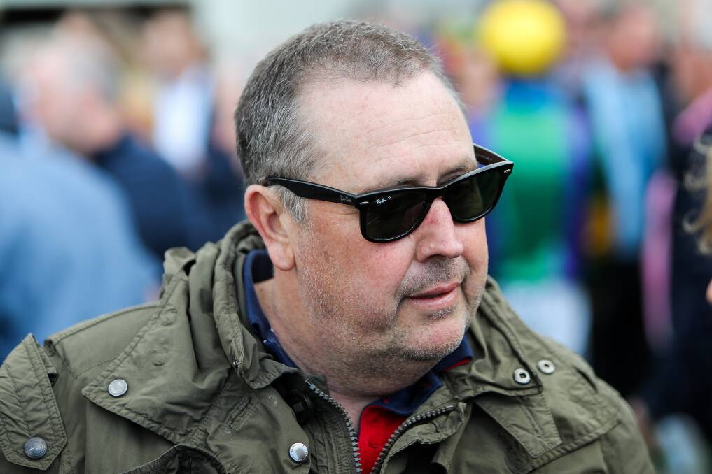 WORTH THE WAIT: Darren Kinniburgh speaks after No Money No Honey's win in race nine. It was the part-owner's first win at the Warrnambool May Racing Carnival. Picture: Morgan Hancock