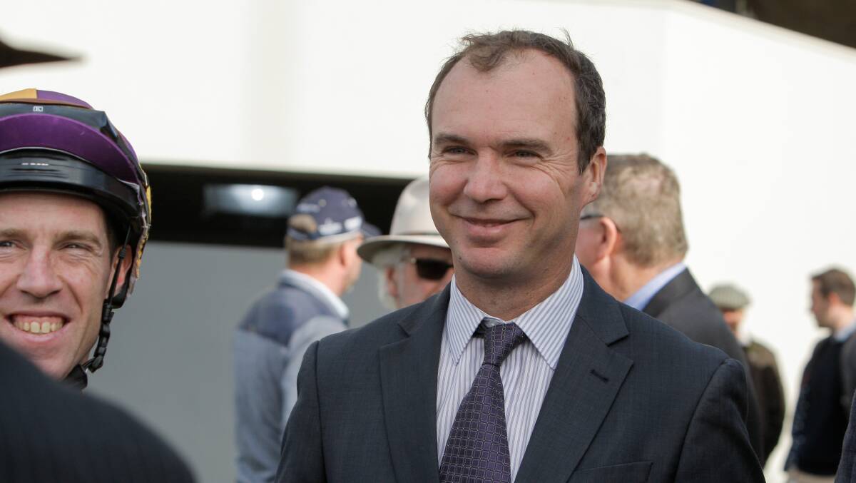 HAPPY: Trainer Aaron Purcell was impressed with the victory from Double Bluff. Picture: Rob Gunstone