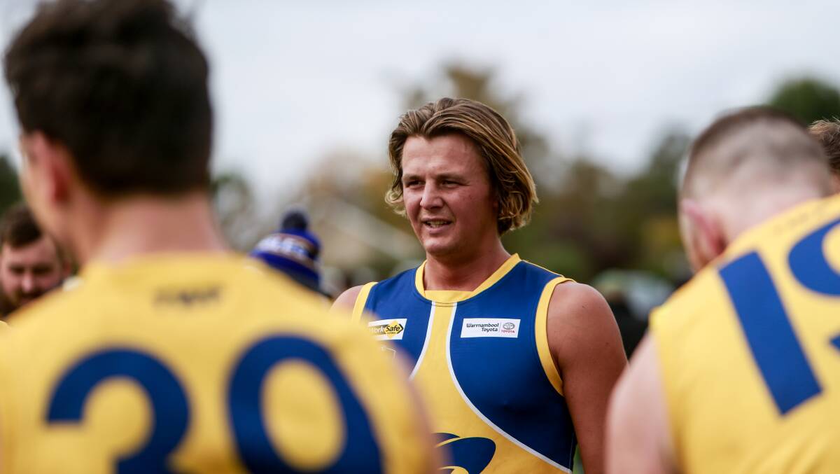 COMMITTED: North Warrnambool Eagles best and fairest Sam McLachlan will play at the club again in 2020. Picture: Anthony Brady