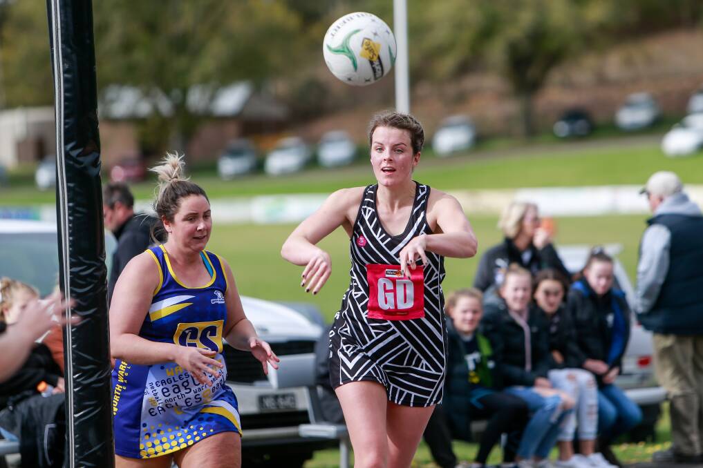 GAME ON: Camperdown's Brooke Richardson has her side in the Hampden league finals hunt. Picture: Anthony Brady
