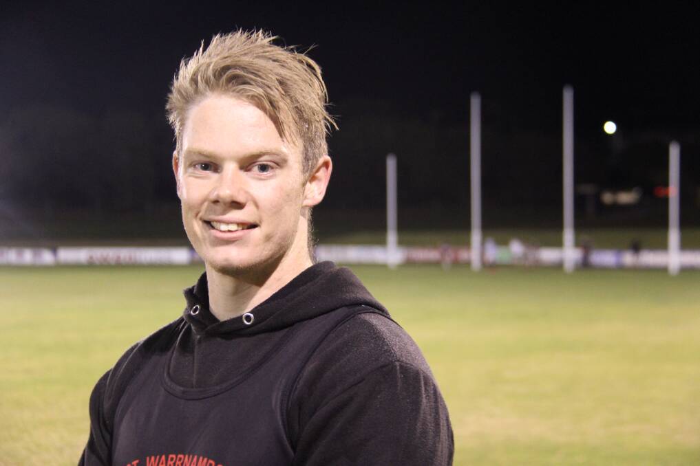 On-field mentor: East Warrnambool playing assistant coach Brad Rees. His leadership will be important against Dennington on Saturday. Picture: Brian Allen