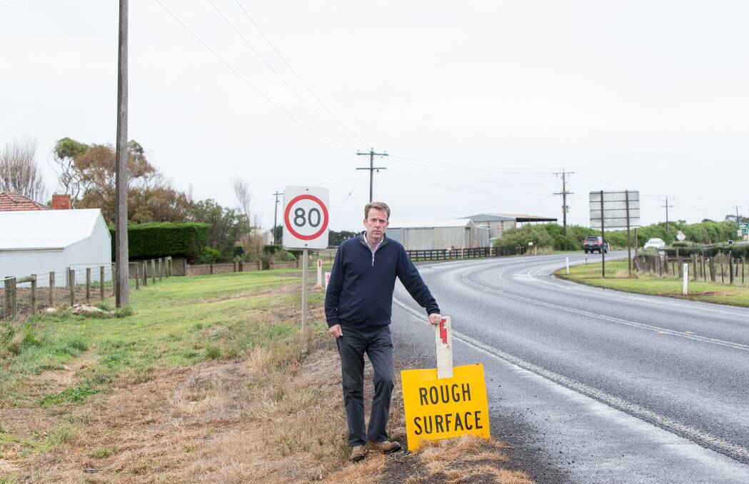 Pushing ahead: Wannon MP and federal Education Minister Dan Tehan announced $60 million for the Princes Highway before the election.