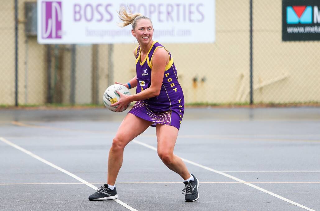 Hot form: Ally Feely has played a major role in Port Fairy's mid-season resurgence, according to coach Rhiannon Cuomo. Picture: Morgan Hancock