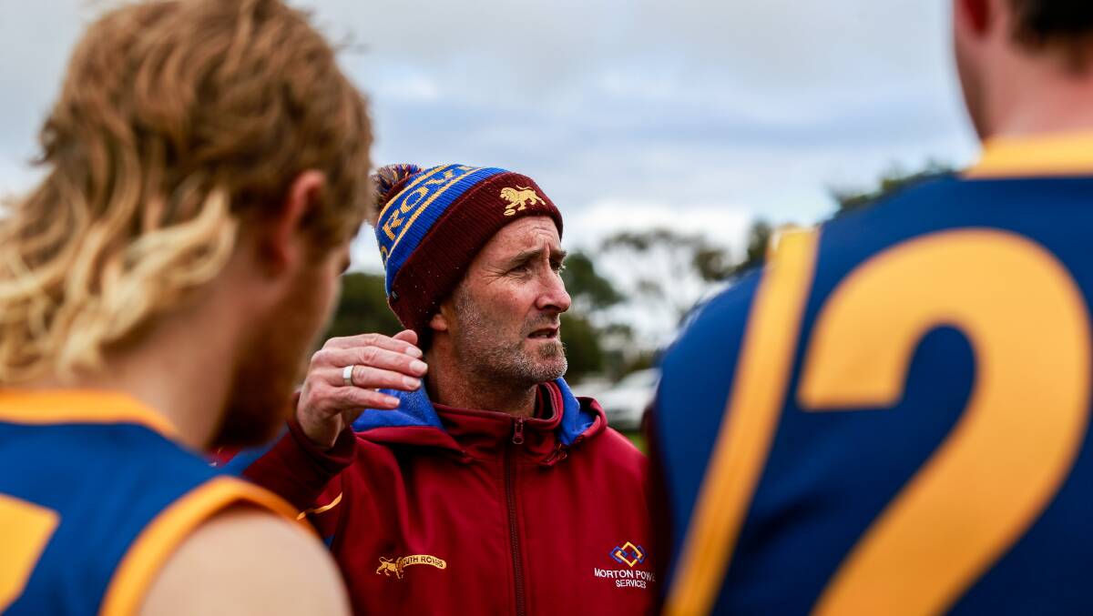 Football figure: South Rovers coach and former Timboon Demons mentor Adam Matheson. He's an important part of Warrnambool College's football program. Picture: Anthony Brady