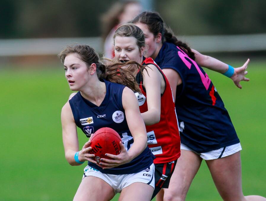 BIG STAGE: Warrnambool's Lucy Moloney will represent the Deakin University Female Football League in an under 18 match against AFL Goldfields. Picture: Anthony Brady