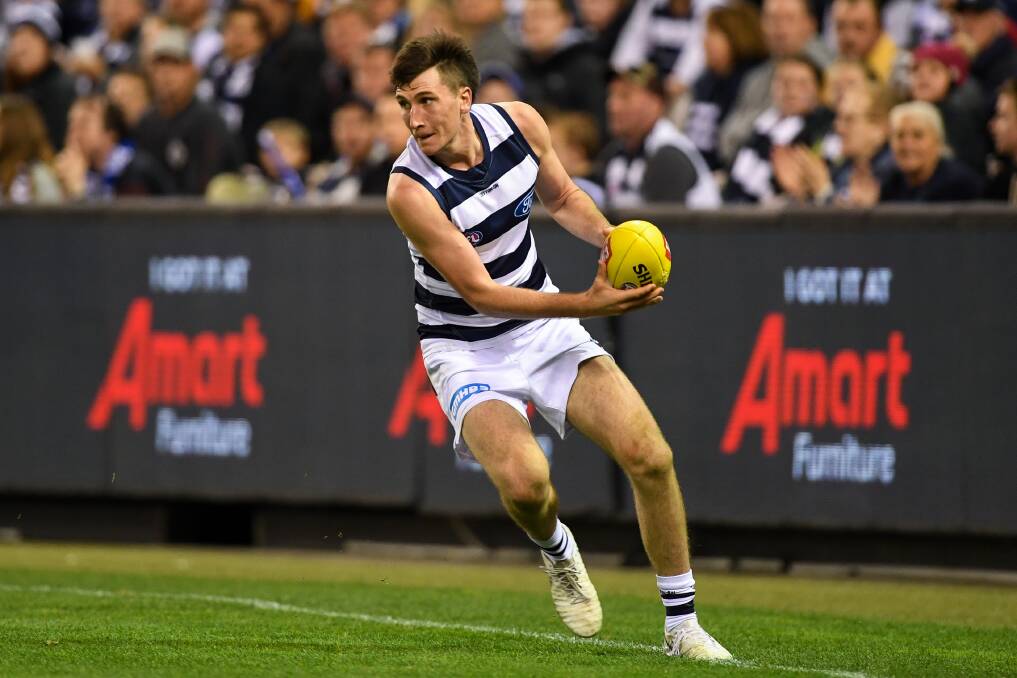 READY: Geelong's Charlie Constable is on the fringe at the Cattery. Would he be better off at another club?. Picture: Morgan Hancock