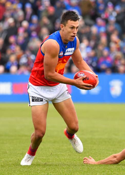 Former North Ballarat Rebel Hugh McCluggage of the Lions in action during the 2019 AFL Round 8 match between the Western Bulldogs and the Brisbane Lions at Mars Stadium on May 11, 2019 in Ballarat, Australia. Picture: Adam Trafford/Ballarat Courier)