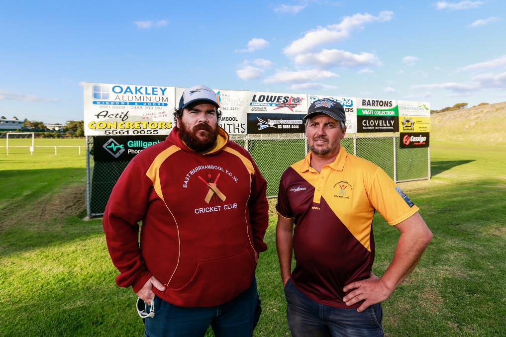 Standing down: East Warrnambool-YCW club leaders Luke Smith and Jarrod Wilson have announced the club is heading back to division two in the WDCA. Picture: Anthony Brady