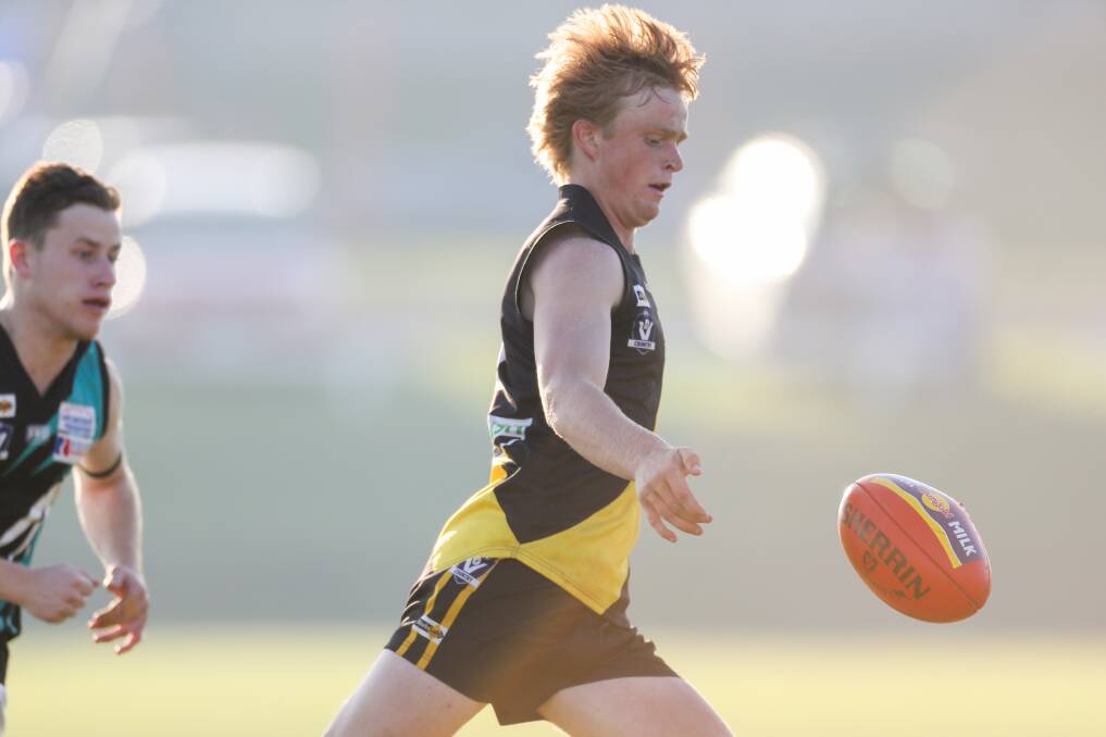 Recharge: Merrivale has opted against playing Tate Porter against Dennington to allow the young star to recover from soreness. Picture: Morgan Hancock