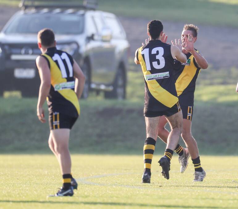 Happy hunting: Merrivale playing-coach Jason Rowan says he is rapt the Tigers have so many avenues to goal. Picture: Morgan Hancock