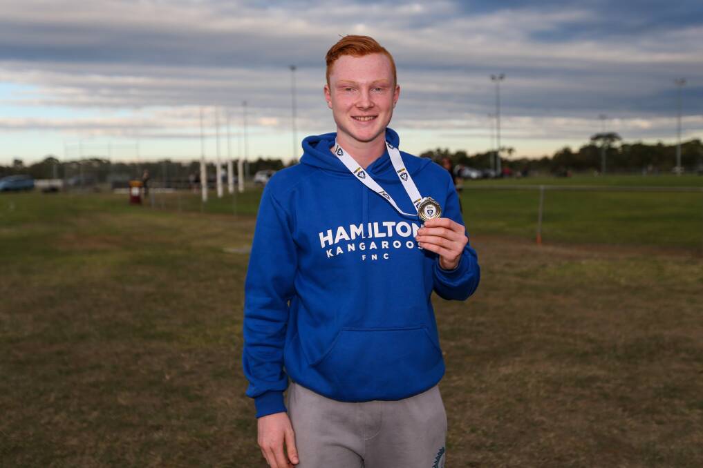 Quality player: Hamilton's Deacon White was under 14s best and fairest for the carnival. Picture: Morgan Hancock