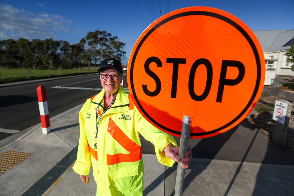 SLOW DOWN: Koroit crossing supervisor Susan Hand has urged motorists to adhere to the speed limit and avoid becoming distracted around schools. Picture: Morgan Hancock