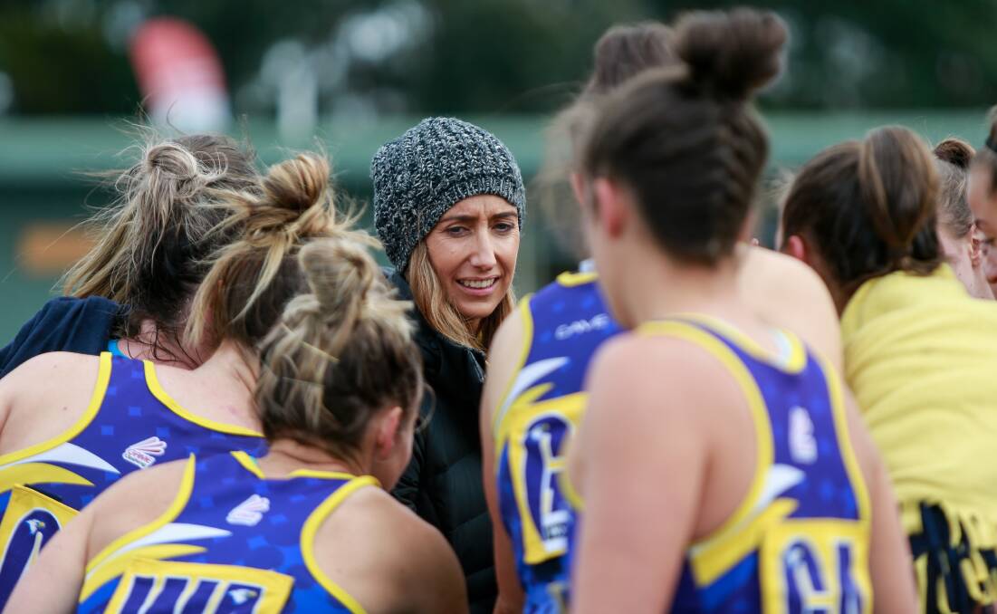 RE-GROUP: North Warrnambool Eagles coach Jaime Barr hopes her side can rebound after two straight losses. Picture: Anthony Brady