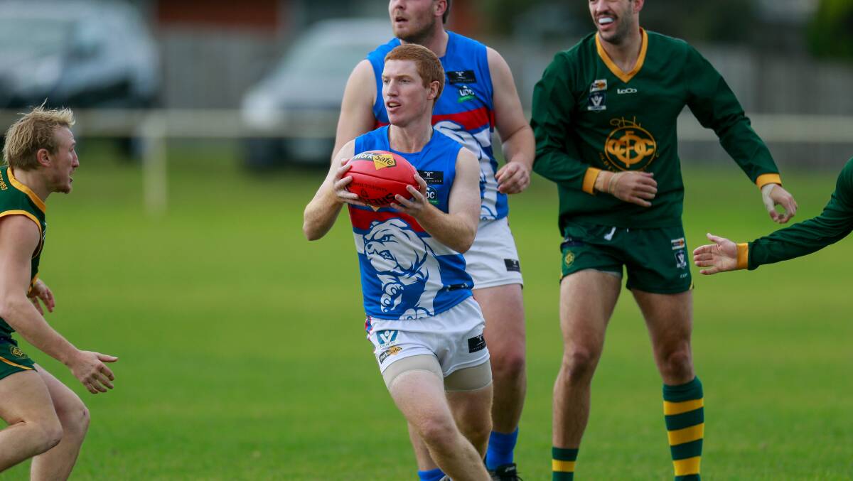 LEADER: Panmure's Paddy Mahony has been another handy on-field leader for playing-coach Chris Bant. Picture: Anthony Brady