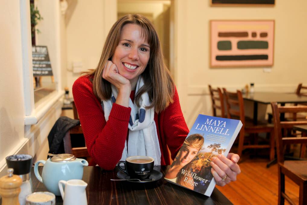 Rural romance: Narrawong author Maya Linnell is launching her debut book 'Wildflower Ridge'. Picture: Rob Gunstone