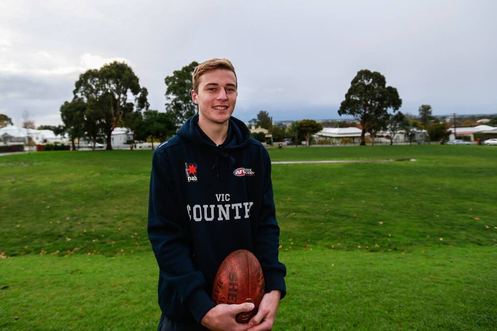 LEADER: Toby Mahony is school captain at Camperdown's Mercy Regional College. Picture: Anthony Brady
