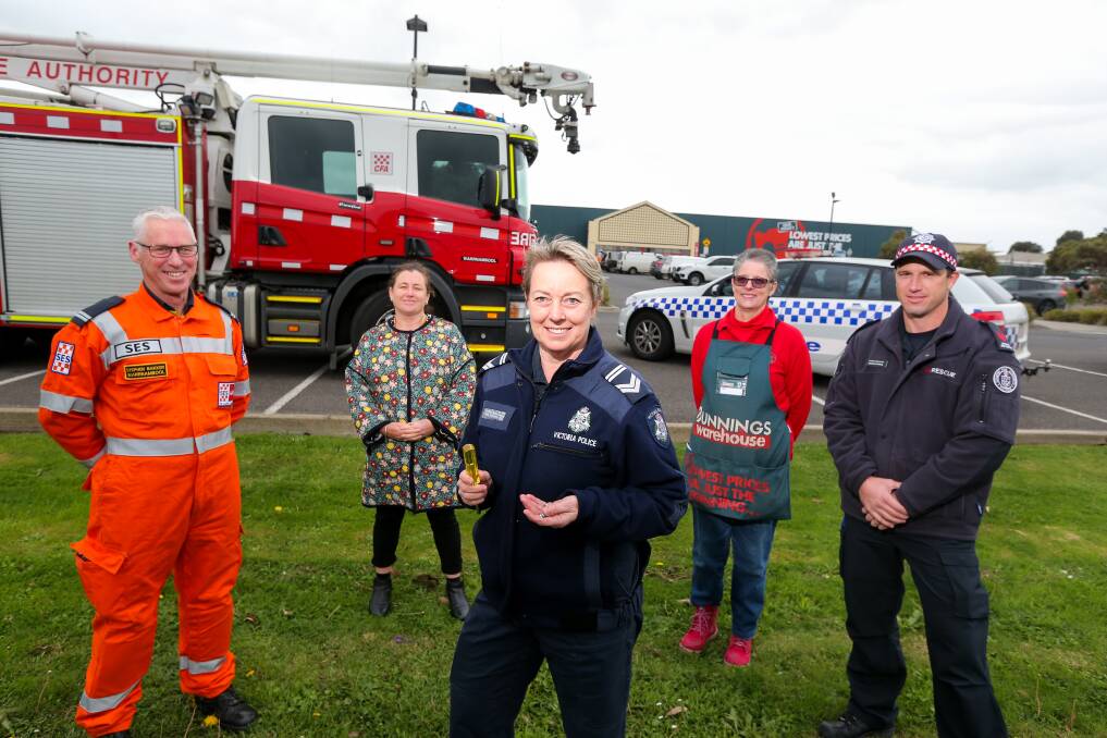 Safe Plate: Police and SES volunteers will help swap number plate screws at Bunnings. Picture: Rob Gunstone