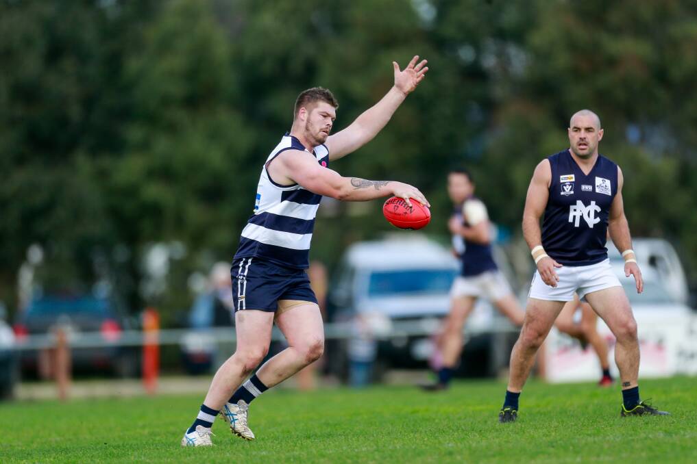 Pick of the bunch: Allanford tall Robbie Hare was the biggest headache for Nirranda, according to Blues coach Shane Threlfall. Picture: Anthony Brady