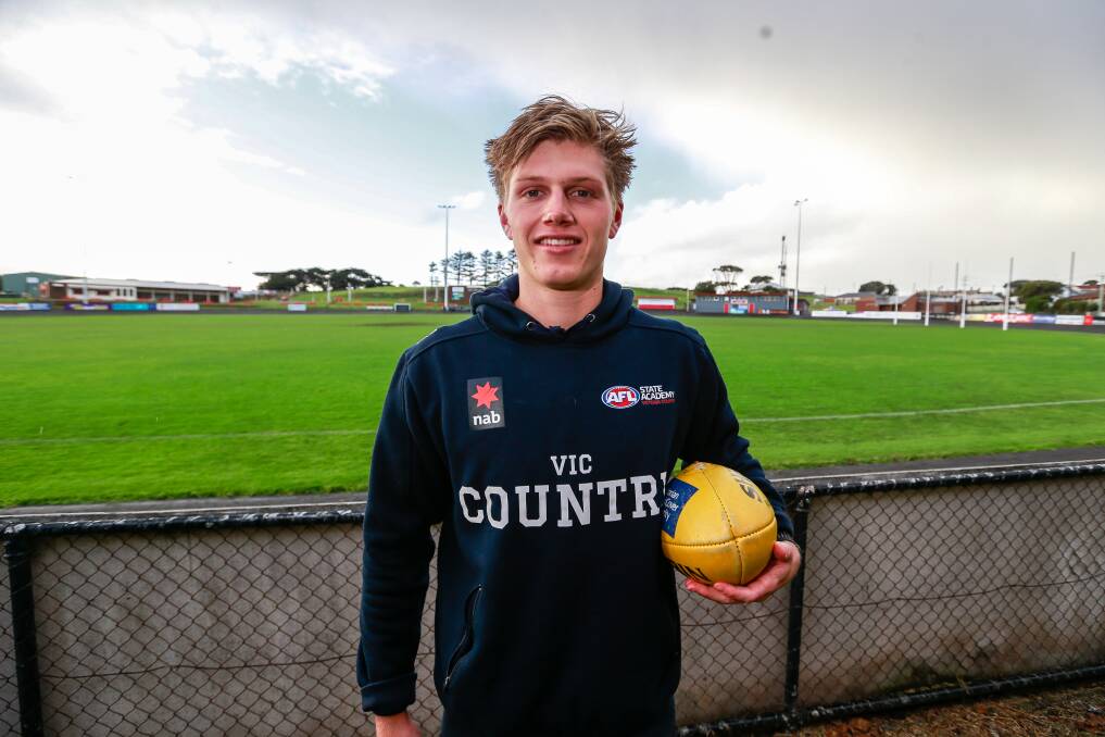 SEEKING SUCCESS NOT SPOTLIGHT: AFL draft contender Jay Rantall is considered a well-rounded teenager, according to those who watched him grow up. Picture: Anthony Brady