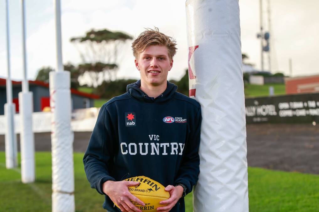 KICKING GOALS: South Warrnambool's Jay Rantall impressed in his Vic Country debut and has held his spot in the team. Picture: Anthony Brady