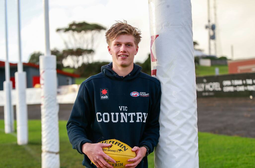 MAKING A MARK: South Warrnambool's Jay Rantall has earned a call up to the AFL combine. Picture: Anthony Brady