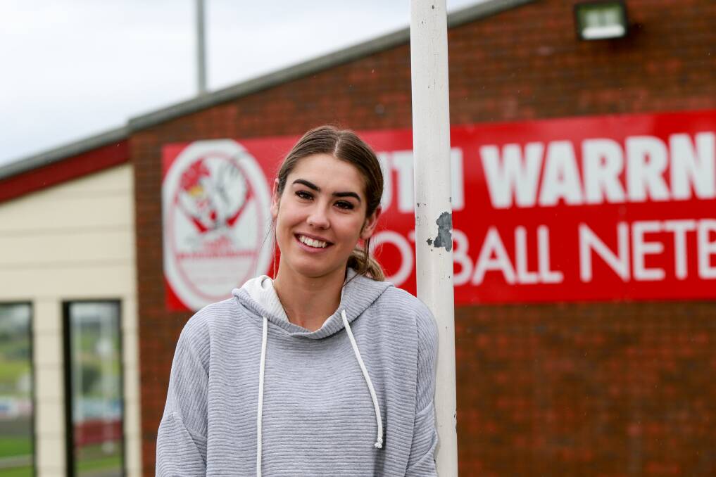 HELPING OUT: Ally O'Connor, who is sidelined with reactive arthritis, remains involved at South Warrnambool as division one coach. She also helps its 15 and under and open teams. Picture: Anthony Brady 