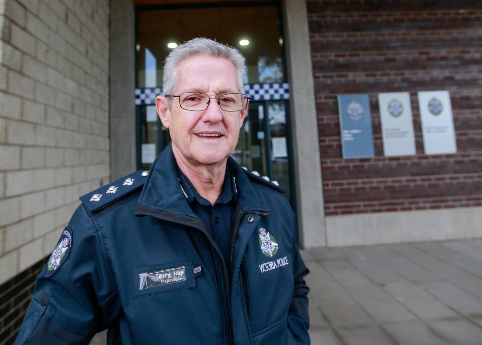 ENGAGE: Southern Grampians local area commander Inspector Terry Hay. Picture: Anthony Brady.