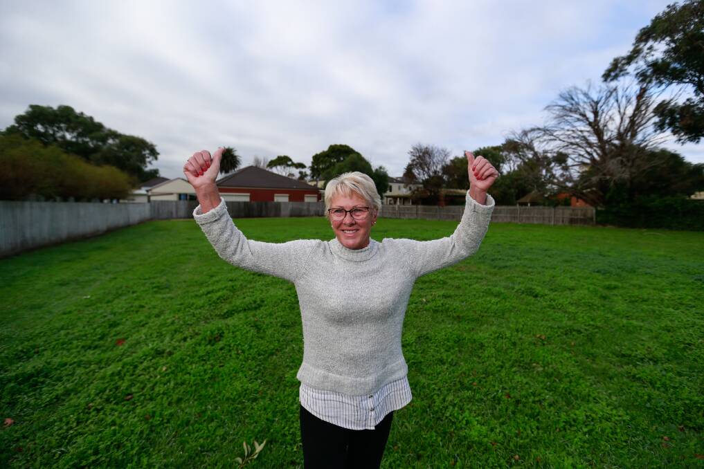GREAT: Bev Shakespeare celebrates residents winning the fight to keep the reserve. Picture: Anthony Brady.