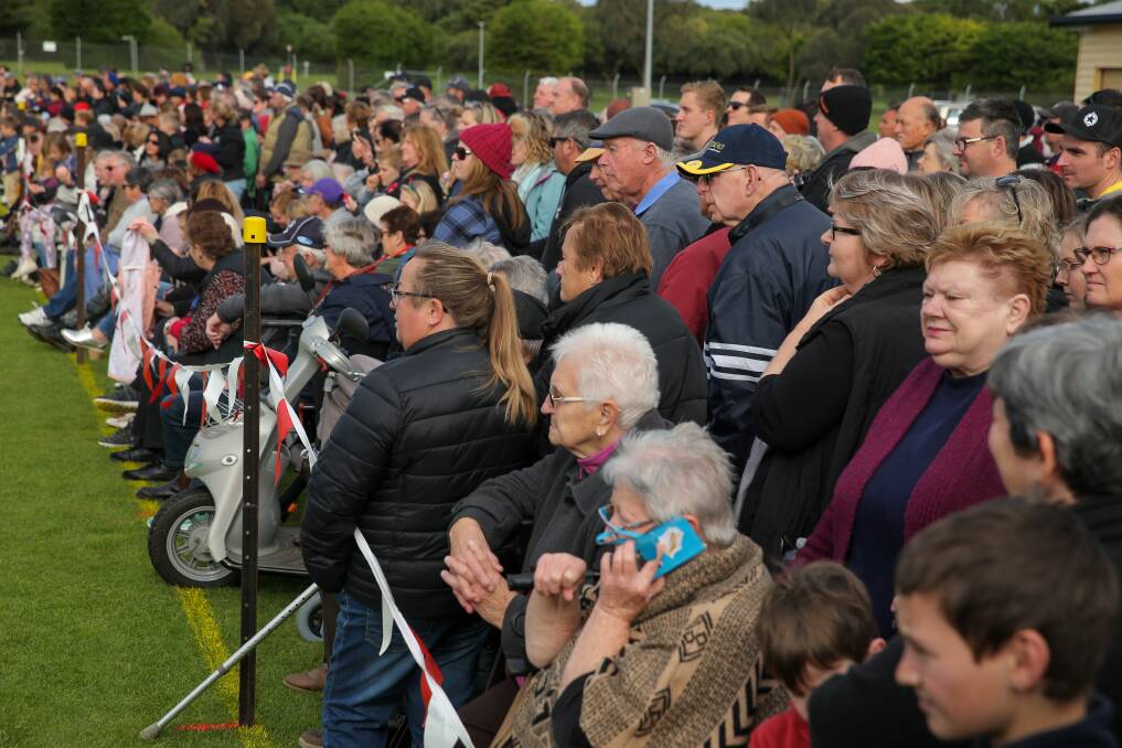 The great dash: Hundreds of spectators line the racetrack for the annual Dachshund Dash. Picture: Rob Gunstone