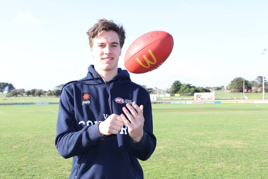 NEXT STEP: Angus Bade will represent Vic Country at the AFL under 16 national championships. Picture: Justine McCullagh-Beasy