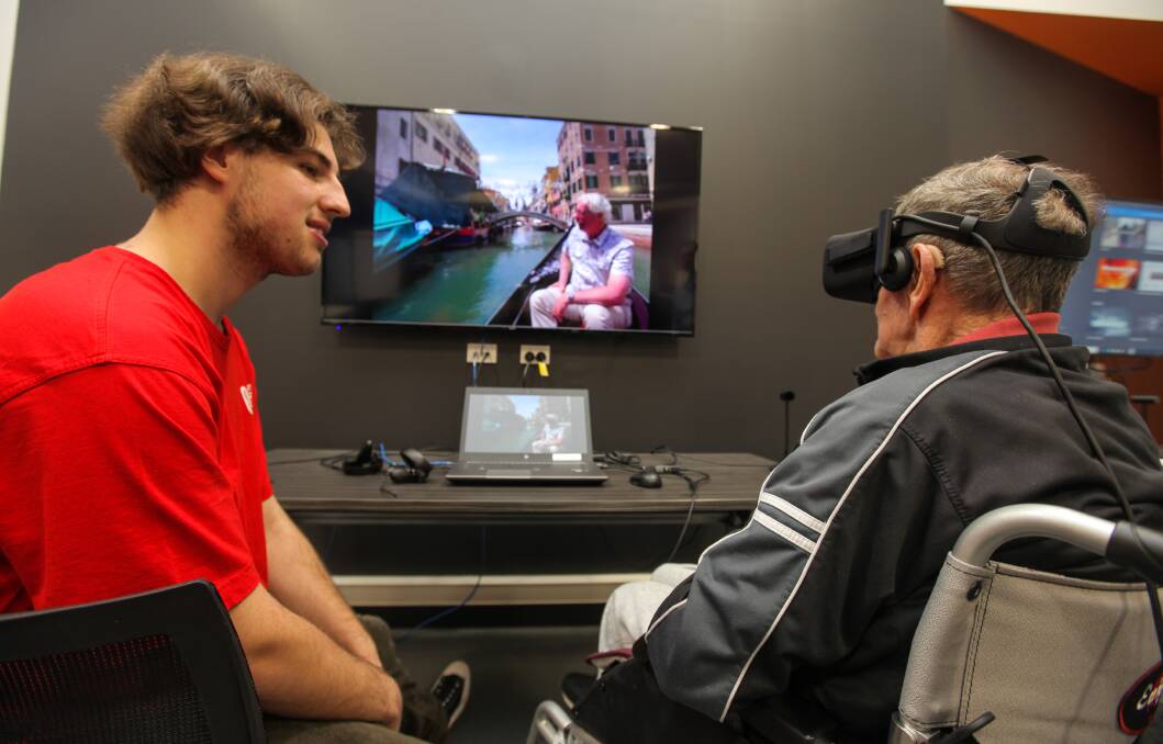 EYE-OPENING: Lyndoch's John Undy takes a virtual trip along the Venice canals. Picture: Rob Gunstone