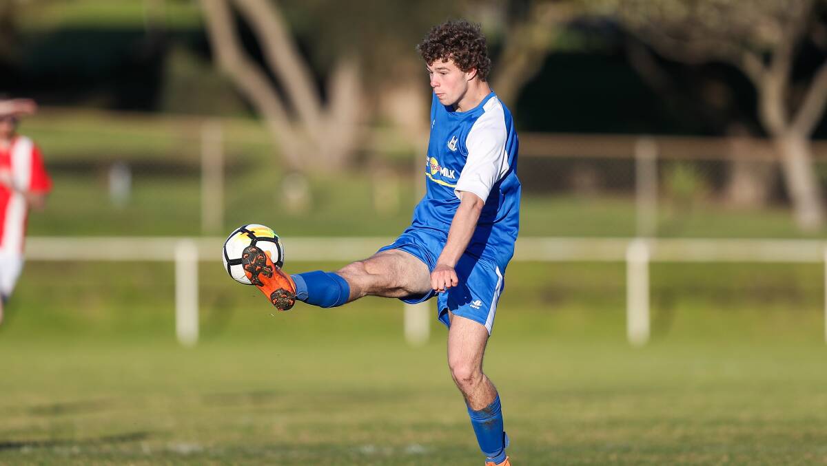 STOPPER: Warrnambool Rangers' centre back Jonas Welsh will be tasked with halting Daylesford and Hepburn United attackers. Picture: Morgan Hancock