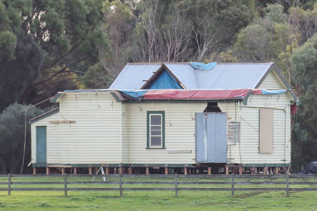 SEA CHANGE: An 1892 Dartmoor Police Station protected by the Glenelg Shire Council planning scheme has been relocated to Port Fairy without permission. Picture: Morgan Hancock
