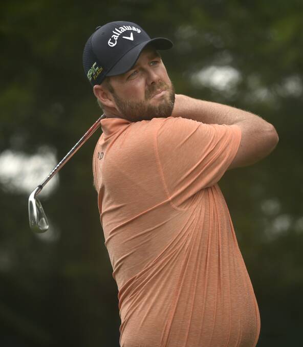 STRONG START: Marc Leishman has put himself in contention after a hot opening round. Picture: Brad Horrigan/Hartford Courant via AP