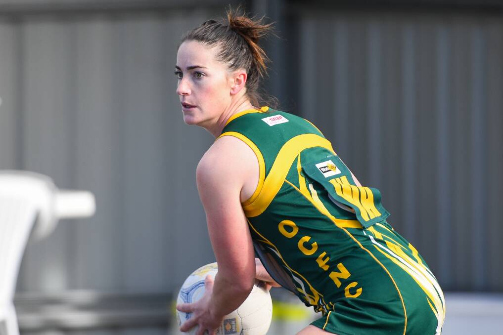 Versatile: Old Collegians' Bec Kavanagh has played at wing attack and under the ring this season. Picture: Morgan Hancock