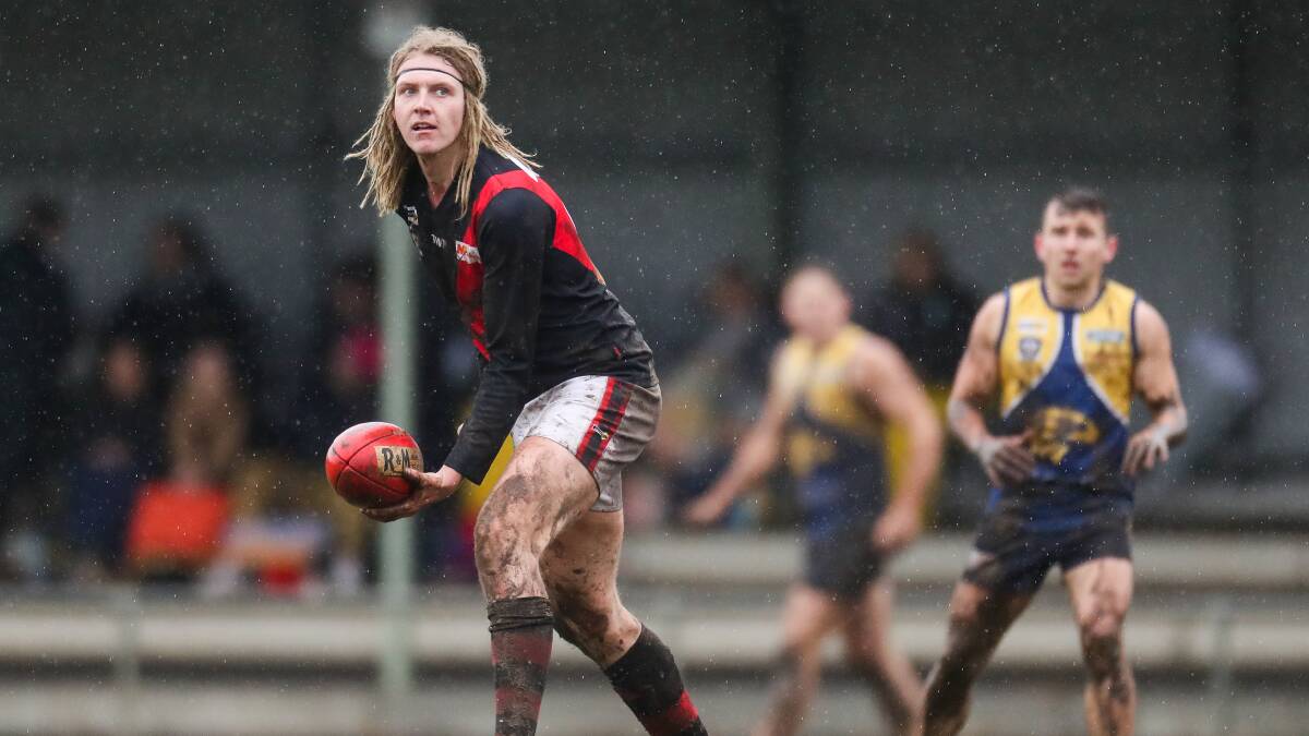 NEW FORCE: Cobden's Toby Hawkins is emerging as a promising ruck prospect for the Bombers, according to coach Adam Courtney. Picture: Morgan Hancock