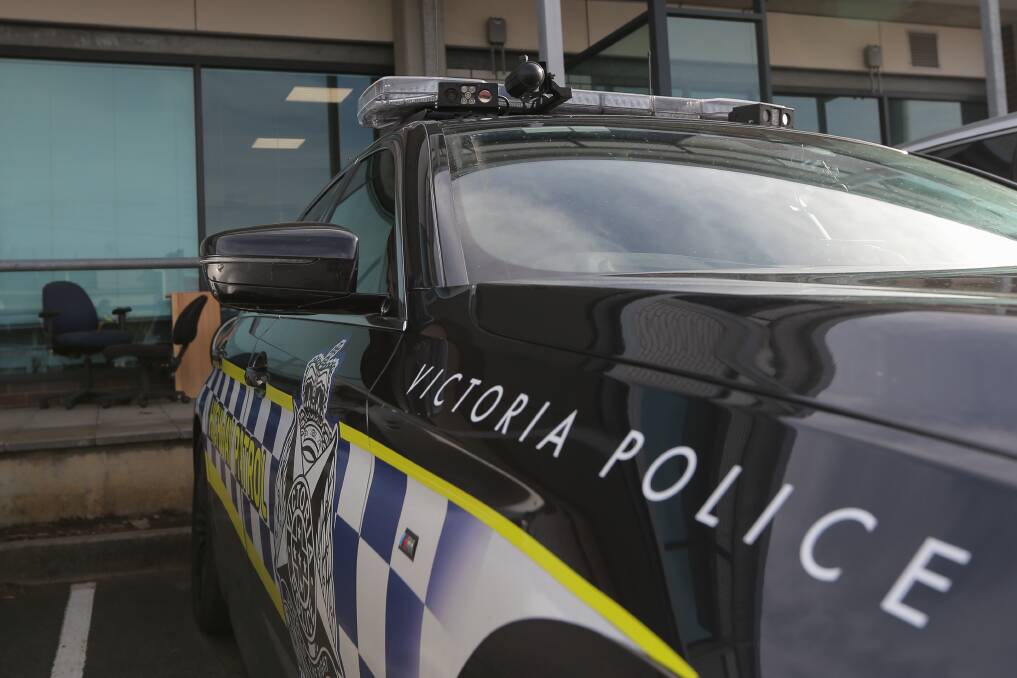 Discrete: The automatic number plate recognition installed onto the Victorian Police vehicle Picture: Mark Witte
