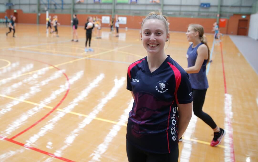 STEPPING UP: Ava Pierce is eager to see more girls rising up into Victorian Netball League clubs. Picture: Mark Witte