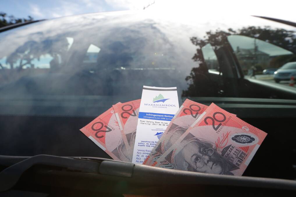 Up she goes: Parking fines have increased by $10 to $80. Picture: Mark Witte