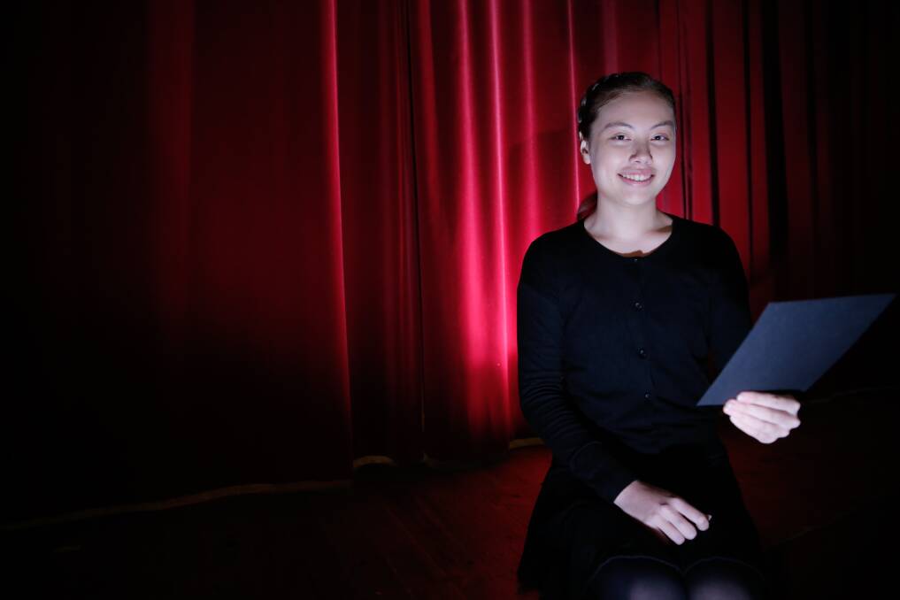 RECORD BREAKING: Tiffany Tracey, 17, after winning the school Eisteddfod for the seventh year in a row. Picture: Mark Witte