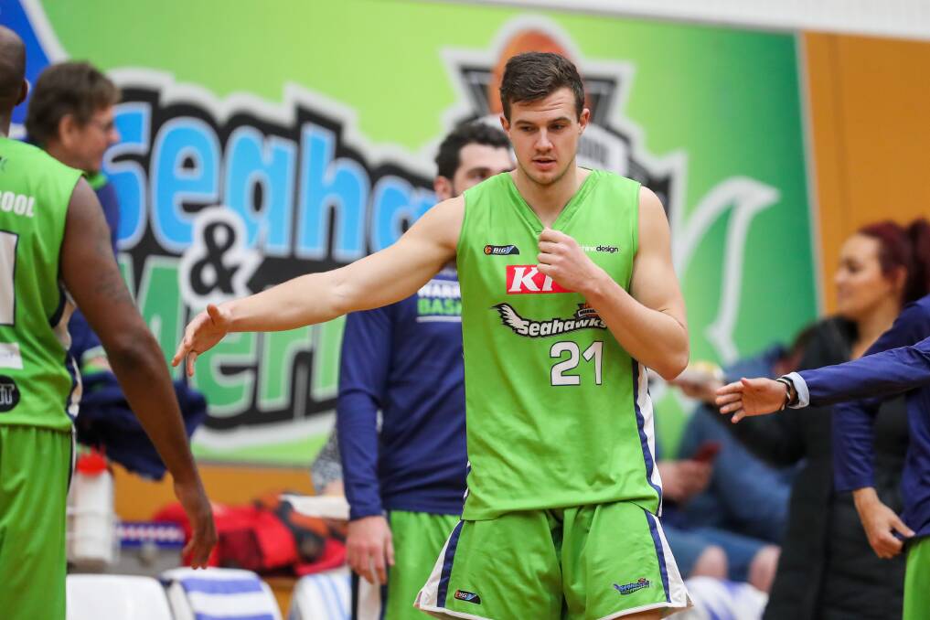 EMERGING: Warrnambool Seahawks have used Michael Barnes off the bench in during their Big V season. New Seahawks CBL coach James Mitchell is hopeful he will suit up in the summer league. Picture: Morgan Hancock