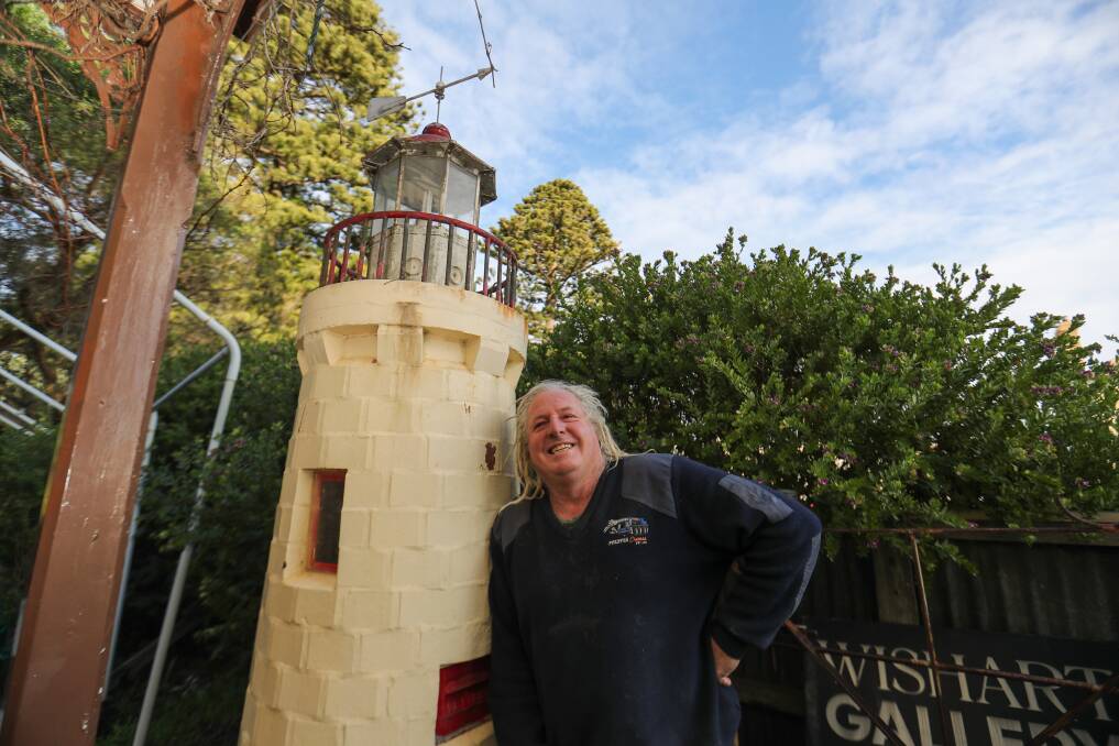 BEQUEST: Ross Altmann's lighthouse sculpture is set to be donated to the community. Picture: Morgan Hancock
