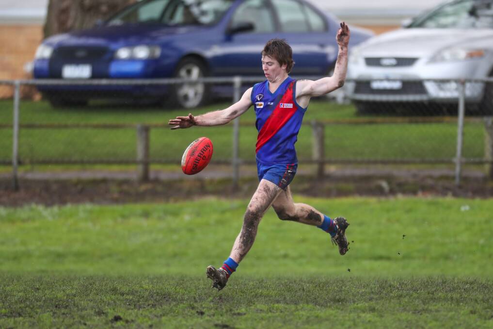RED-HOT FORM: Terang-Mortlake's Joe Arundell has been one of the Bloods' most damaging players in 2019. Picture: Rob Gunstone