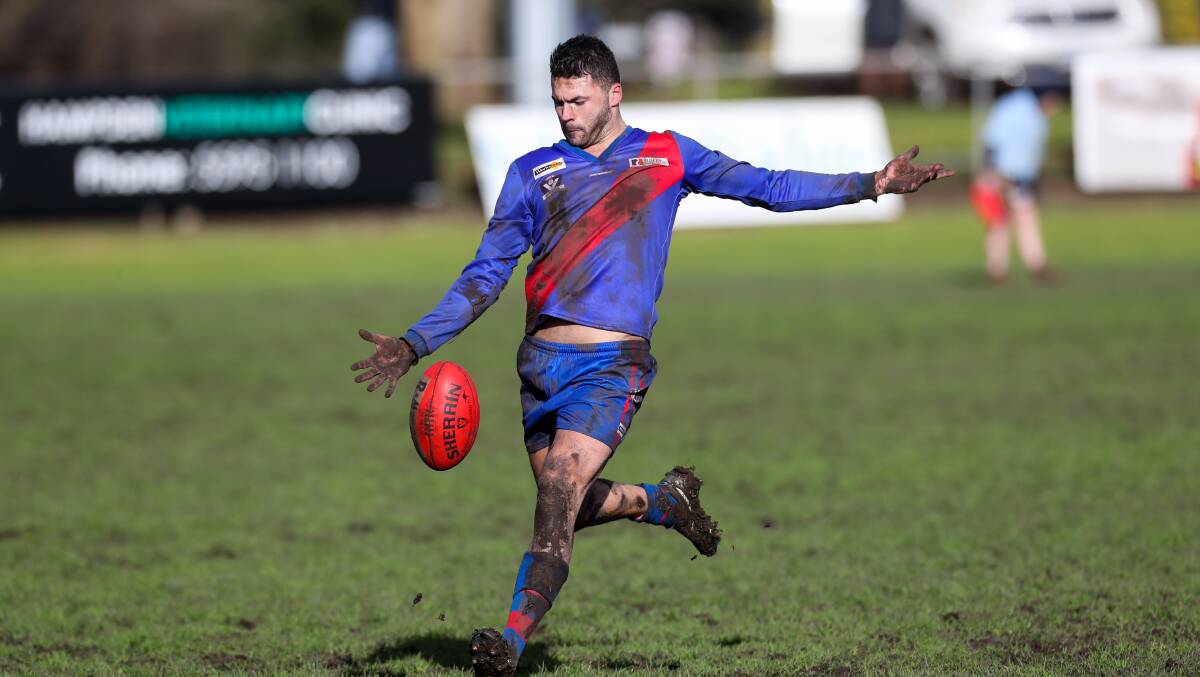 TOP DAY: Terang Mortlake's Gus Bourke was named as the Bloods' best player on Saturday. Picture: Rob Gunstone