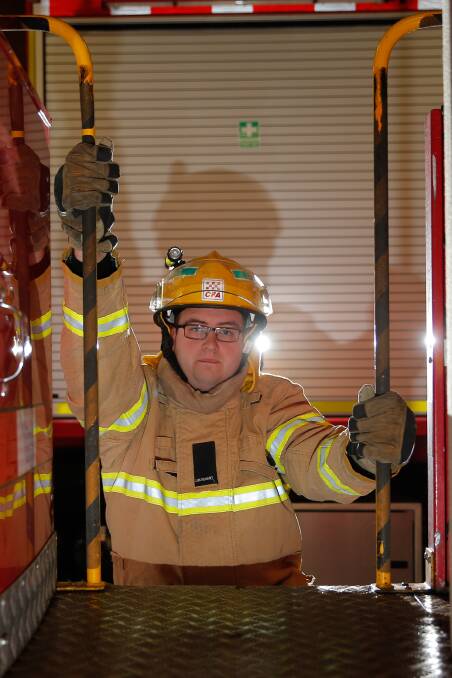 Firefighter of the year winner Aaron Broderick. Picture: Mark Witte