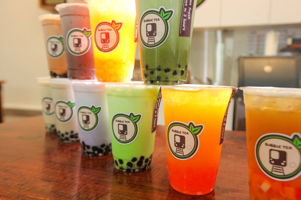 CRAZE: A wide range of flavours are available at the new bubble tea outlet in Liebig Street. Picture: Rob Gunstone