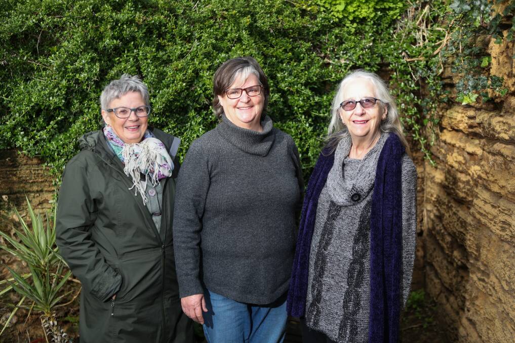 Fond memories: Dorothy Rooney, Janet Macdonald and Lorraine Wakefield
all spoke about their memories of when man arrived on the moon. Picture: Morgan Hancock