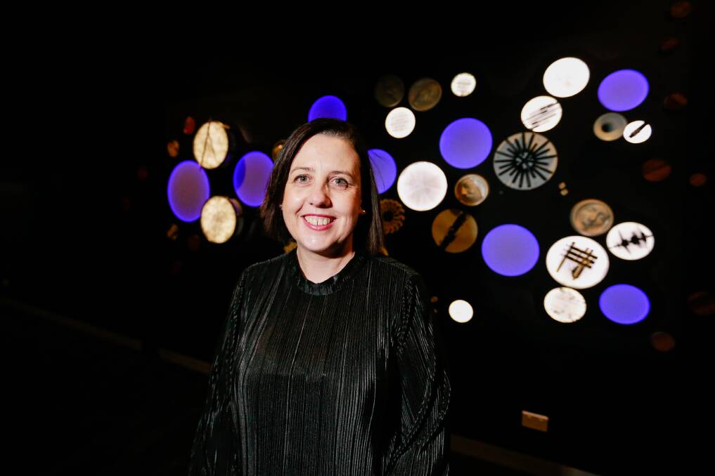 COUP FOR THE CITY: TEDxWarrnambool organiser Helen Sheedy celebrates the event coming to The Stage at Emmanuel College in Warrnambool in April. Picture: Anthony Brady 
