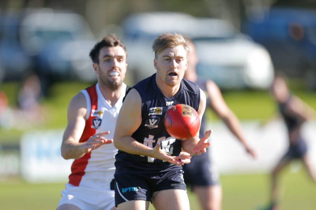 THROWBACK: Kurt Lenehan in action for Hampden league club Warrnambool in 2019. Picture: Mark Witte