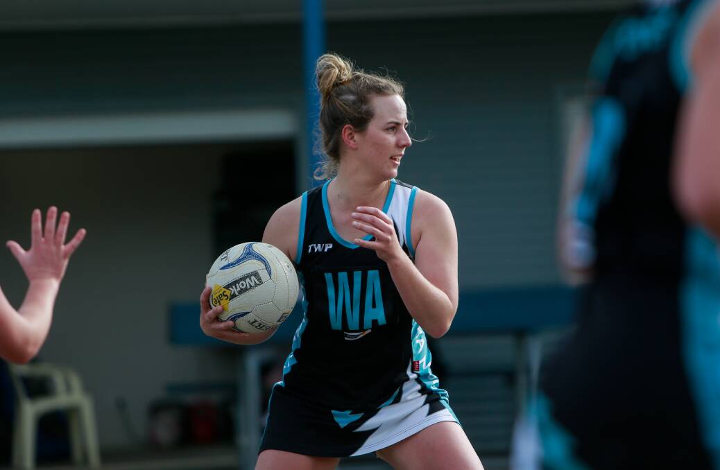 Claire Templeton played for Kolora-Noorat on Saturday despite a fire destroying her family home on Friday